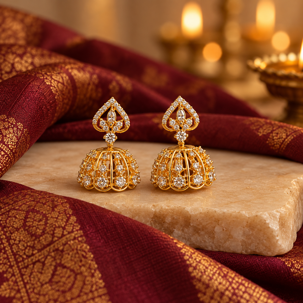 Divine Glow Jhumkas