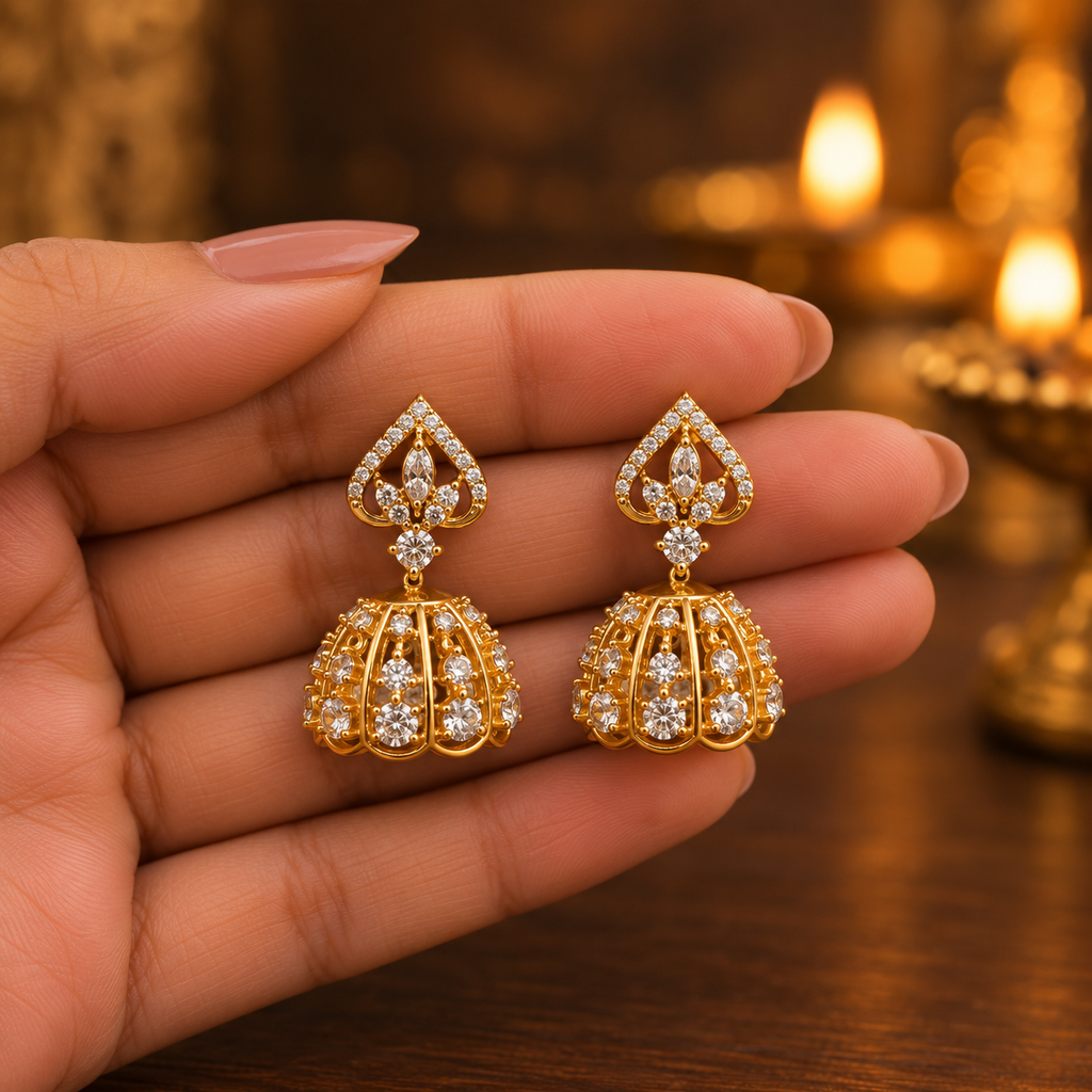 Divine Glow Jhumkas