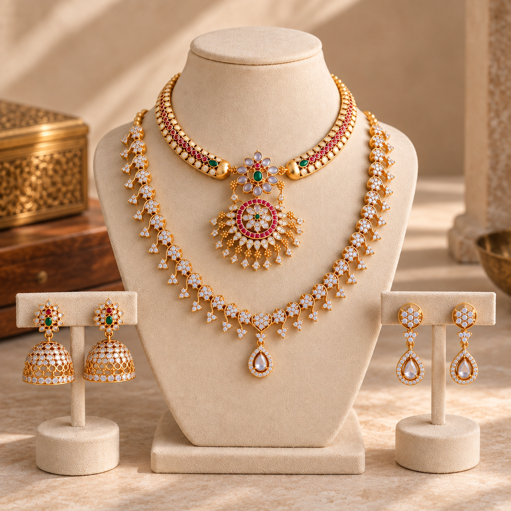 Traditional Combo Jewellery Sets – 2 Sets