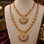 VALSAM Royal Ruby and Emerald Bridal Necklace